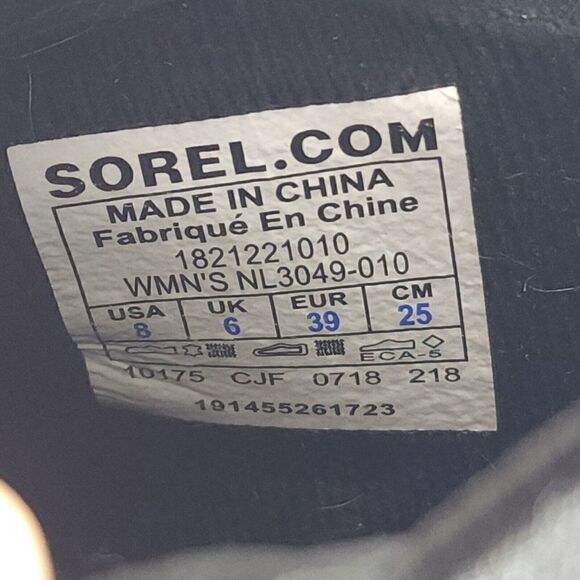 Sorel Women's Margot US 8 Black Leather Waterproof Pull On Ankle Chelsea Boots - Picture 15 of 15